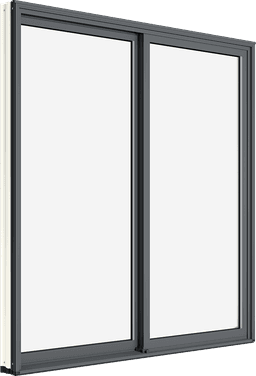 Exterior product rendering of Marvin Essential Glider Window at an angle