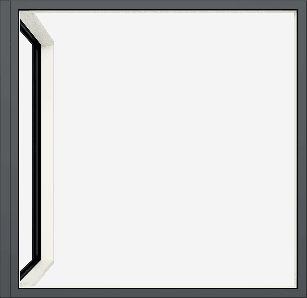 Close up view of a Marvin Modern Direct Glaze Corner window