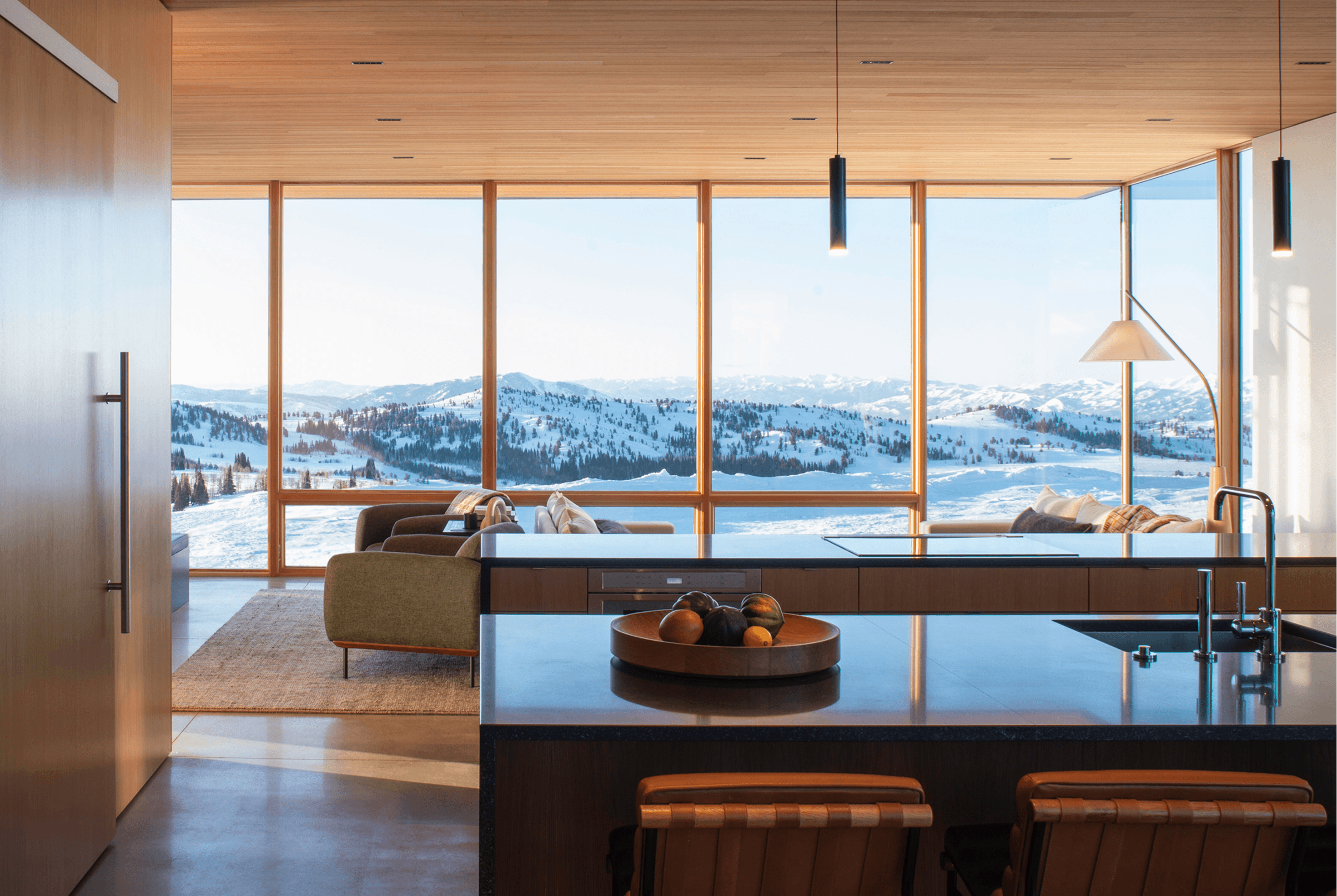 Interior of home with Marvin Ultimate Awning and Direct Glaze windows